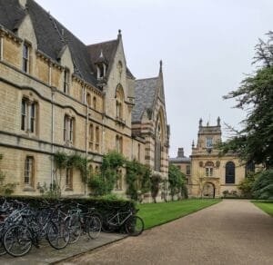 A castle-y building at Oxford. Photo by Vickie Heydon-Matterface on Unsplash.